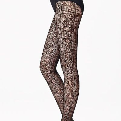 NIB Wolford Nancy Tights - Black - Size Extra Large